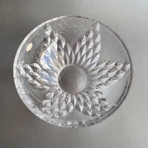 Crystal bowl GORHAM Lead crystal candy dish Centerpiece fruit vase Made in Germany image 3