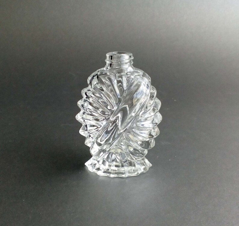 Bohemian glass perfume bottle Hand made perfumers Made in Czech Republic Vanity collection image 1