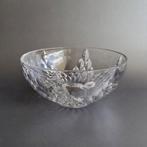 Crystal bowl GORHAM Lead crystal candy dish Centerpiece fruit vase Made in Germany image 5