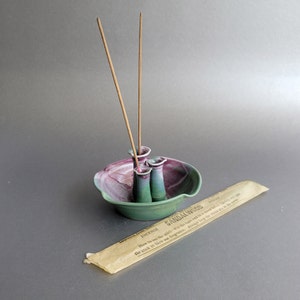 Artist made incense stick holder Hand made ceramic incense burner Fragrance burner Aromatherapy table decor image 6