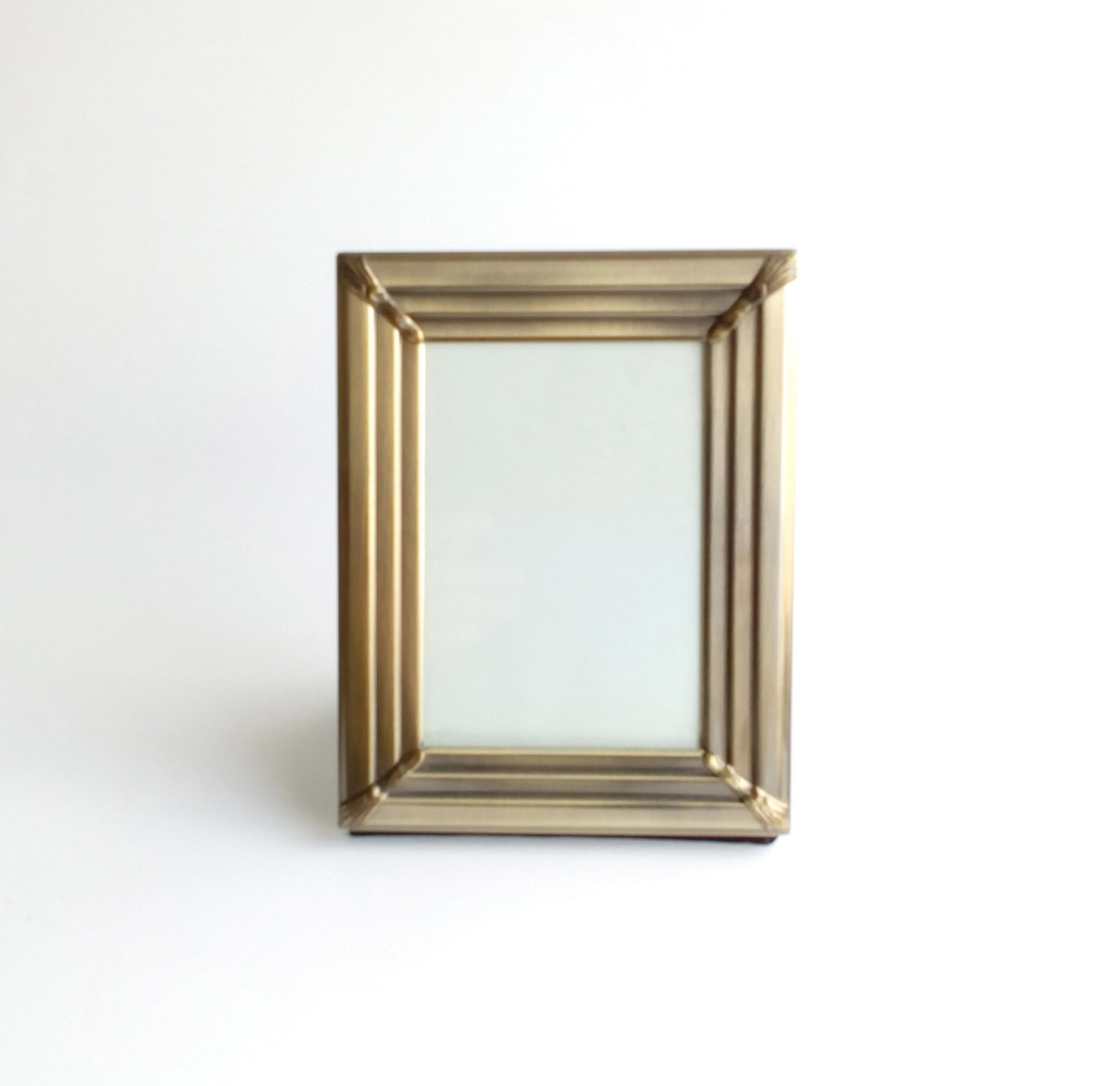 Rectangular Polished Brass Photo Frame Contemporary Home - Etsy