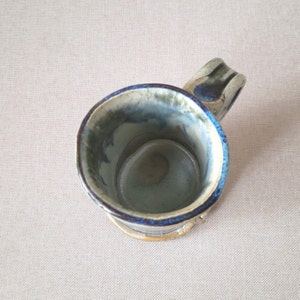 Handmade stoneware mug Rustic coffee tea cup Artist made drinkware Farmhouse pottery image 3