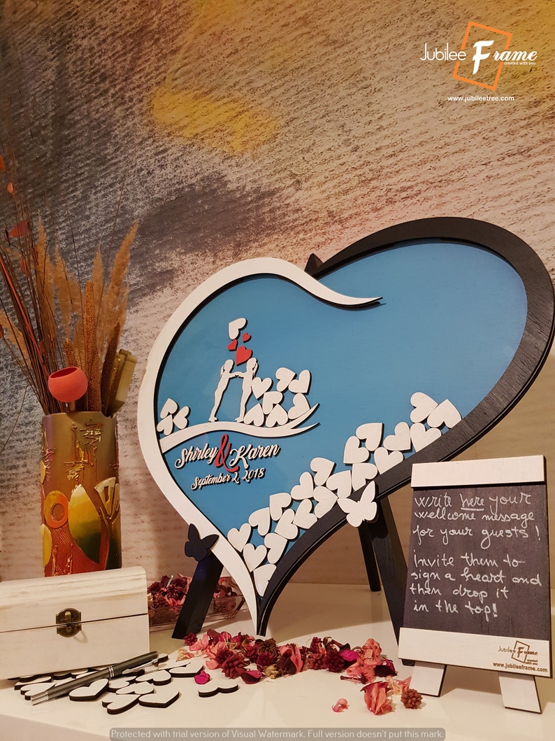 Guest book Drop box baby shower guestbook Alternative Sign in Etsy