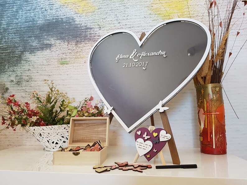 Drop Top Guestbook Frame Guest Book Jubilee Wedding Etsy