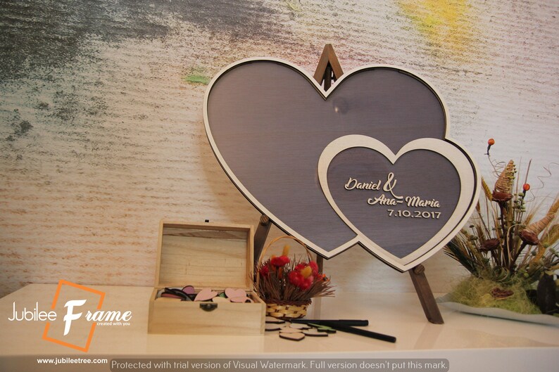 Drop Box Frame Wedding Guestbook Guest Book Drop Top Etsy