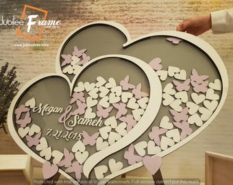 Drop box Frame Guest Book Alternative Wedding Drop Top Guest Book, GuestBook Idea, Wedding Guestbook, Drop box Guest book, Heart dropbox Pen