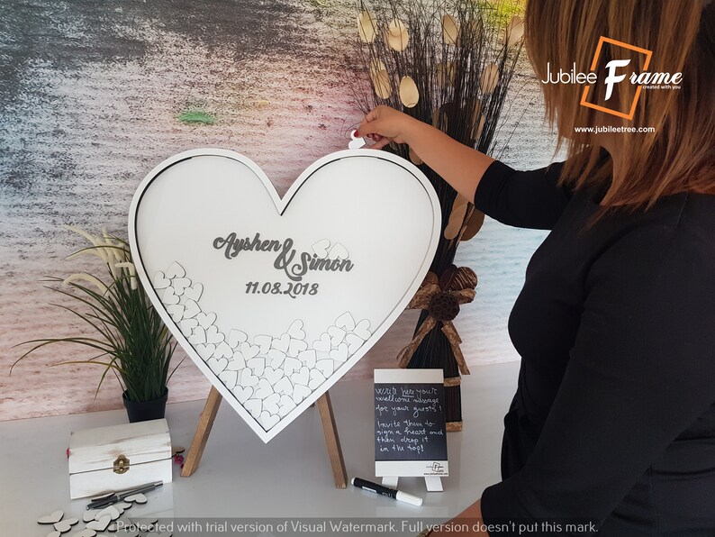 Alternative Guest Book wedding Guest Book alternative Drop Etsy