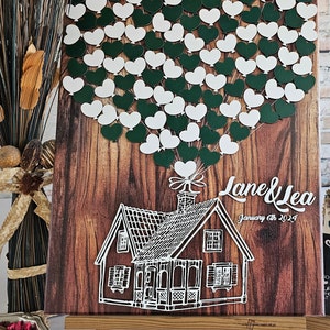 libro degli ospiti verde foresta, idee per i segni del libro degli ospiti, tema del matrimonio con natura verde, accesso verde in legno, libro degli ospiti, libro degli ospiti della doccia