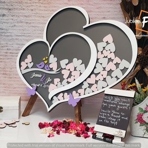 Drop box heart Wedding guest book alternative, Wedding, Wedding guest book, Wedding gift, Wedding Guestbook, Wedding guestbook alternative
