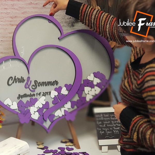 Purple Guest Book Etsy