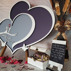 Heart Wedding Guest book alternative, Wedding guest book, Wedding bride groom gift Wedding Guestbook, Wedding guestbook alternative
