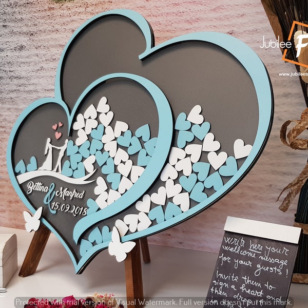 Purple Guest Book Etsy