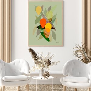 marvelous mangos digital download tropical fruit wall art coastal decor bungalow home mango art print image 4