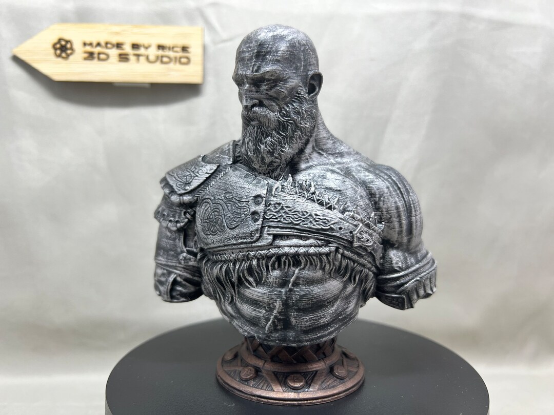 Kratos Bust God of War Design by Eastman Etsy