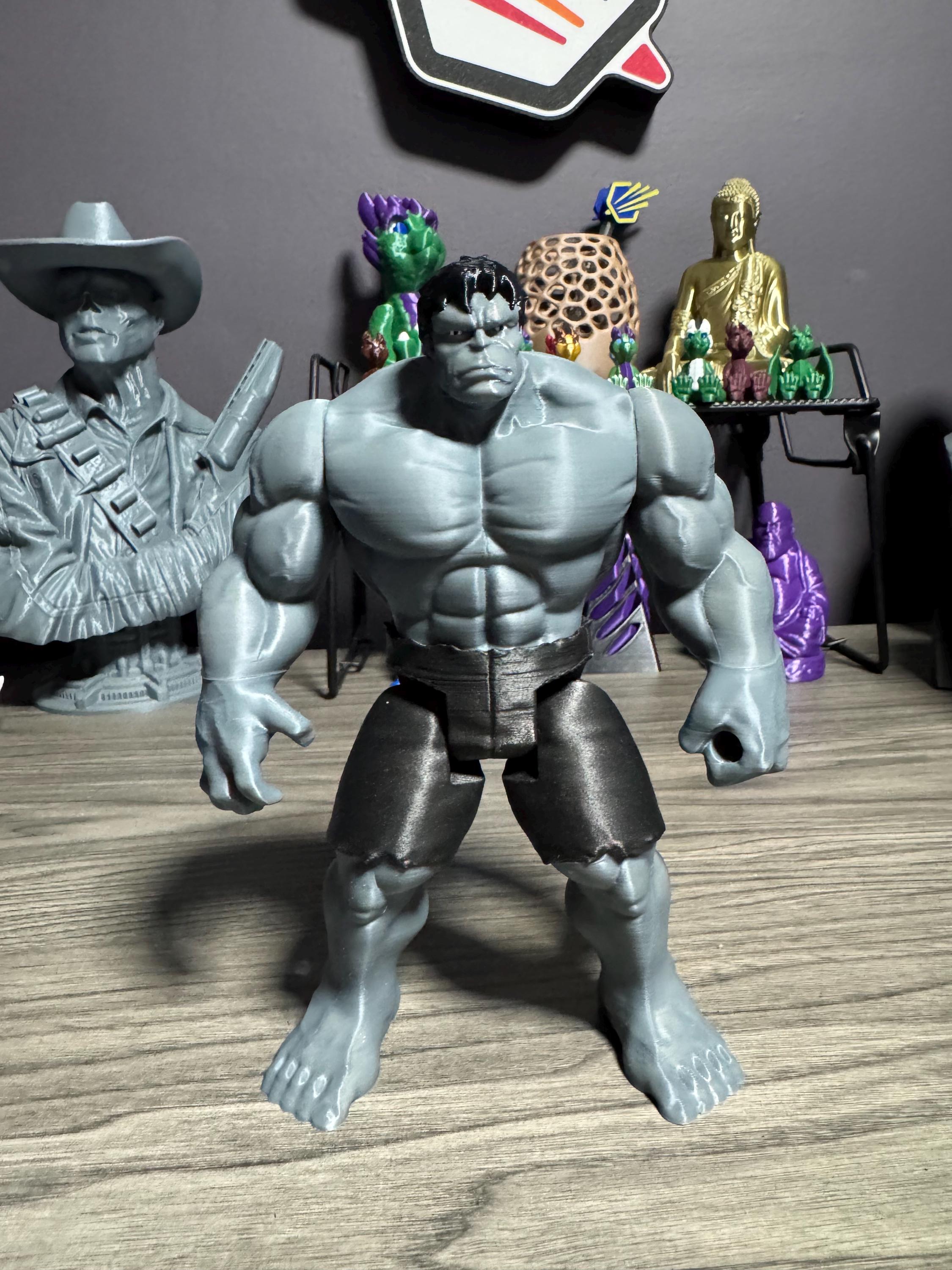 Hulk Action Figure - TAS 96 - 7 Inch Tall - Custom Colors