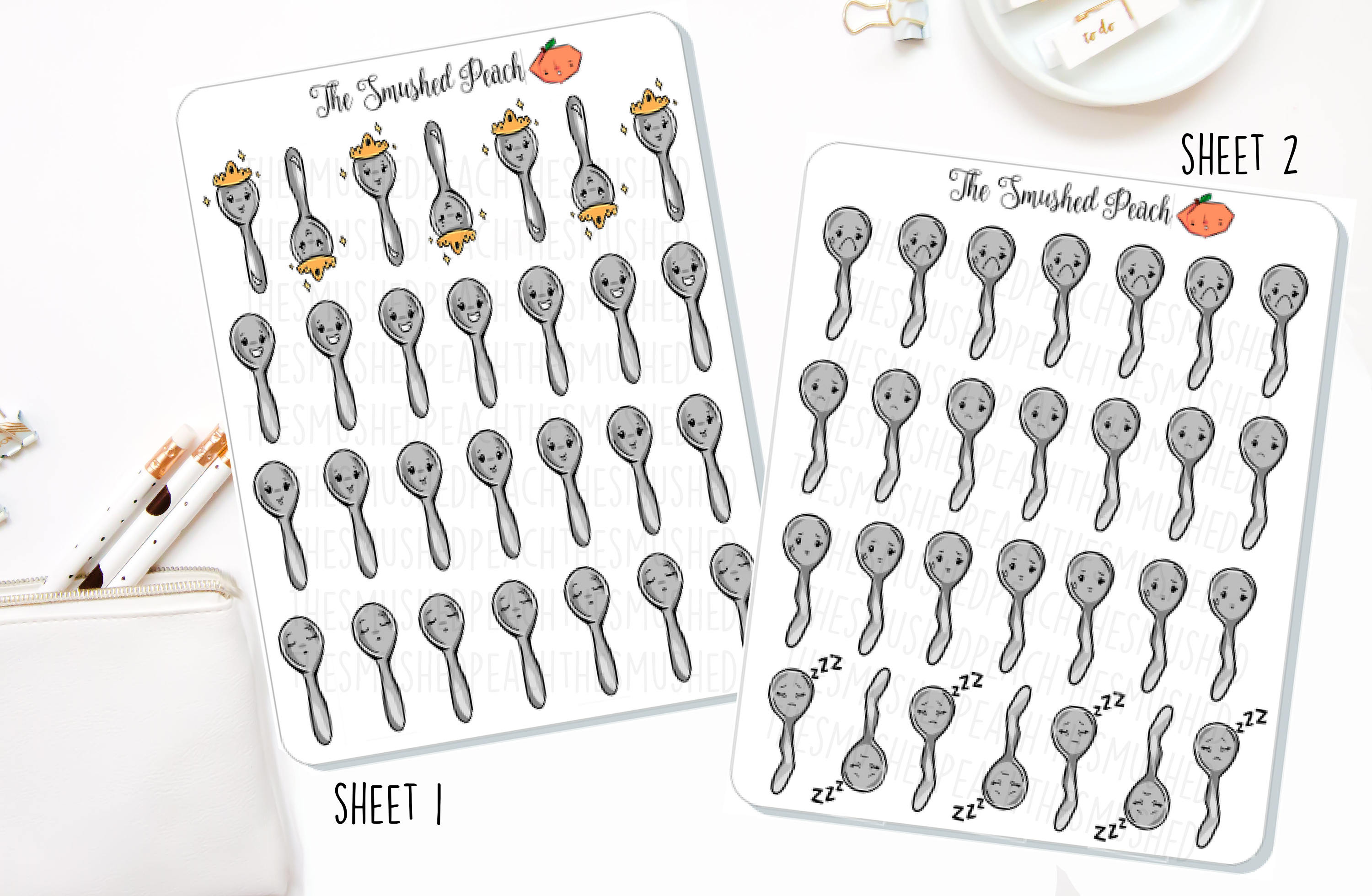 Spoonie Pain Tracker Planner Sticker Sheet Chronic Pain Etsy
