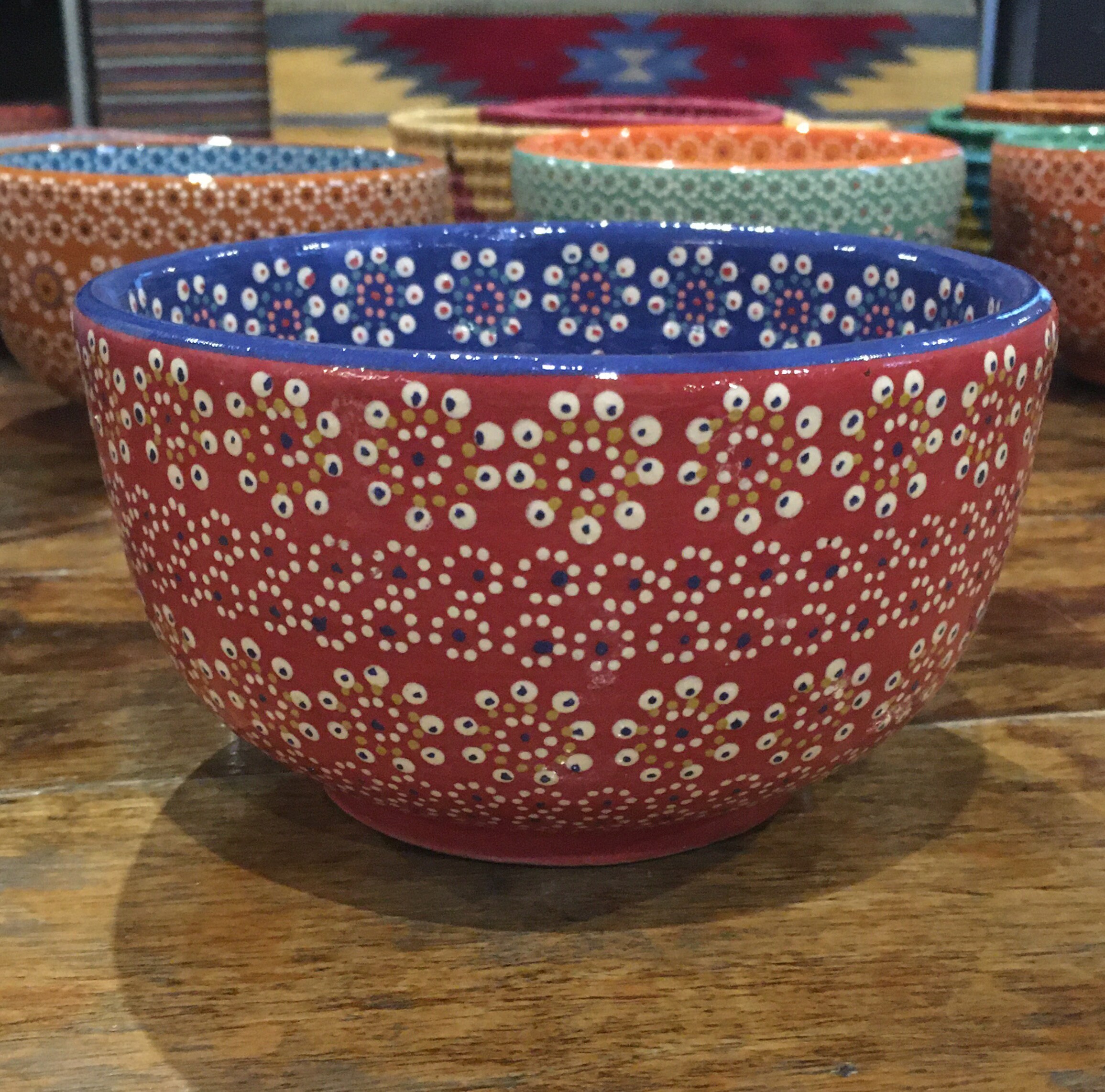 Mexican Soup Bowl / Handmade & Handpainted / Pasta Bowl / Etsy
