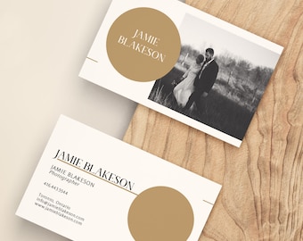 Carte de visite de mariage moderne