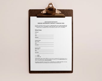 Contrat de photographie de mariage, contrat de mariage de photographie, modèle de photographe de mariage, mariage de contrat de photographie, modèles