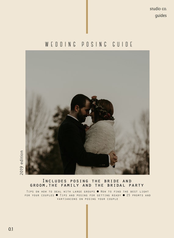Wedding Posing Guide For Wedding Photographers Etsy