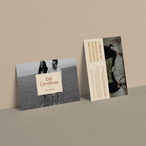 Certificat-cadeau de photographie, modèle de chèque-cadeau, modèles de carte-cadeau de photographe, chèque-cadeau, marketing de la photographie, certificats