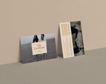 Certificat-cadeau de photographie, modèle de chèque-cadeau, modèles de carte-cadeau de photographe, chèque-cadeau, marketing de la photographie, certificats