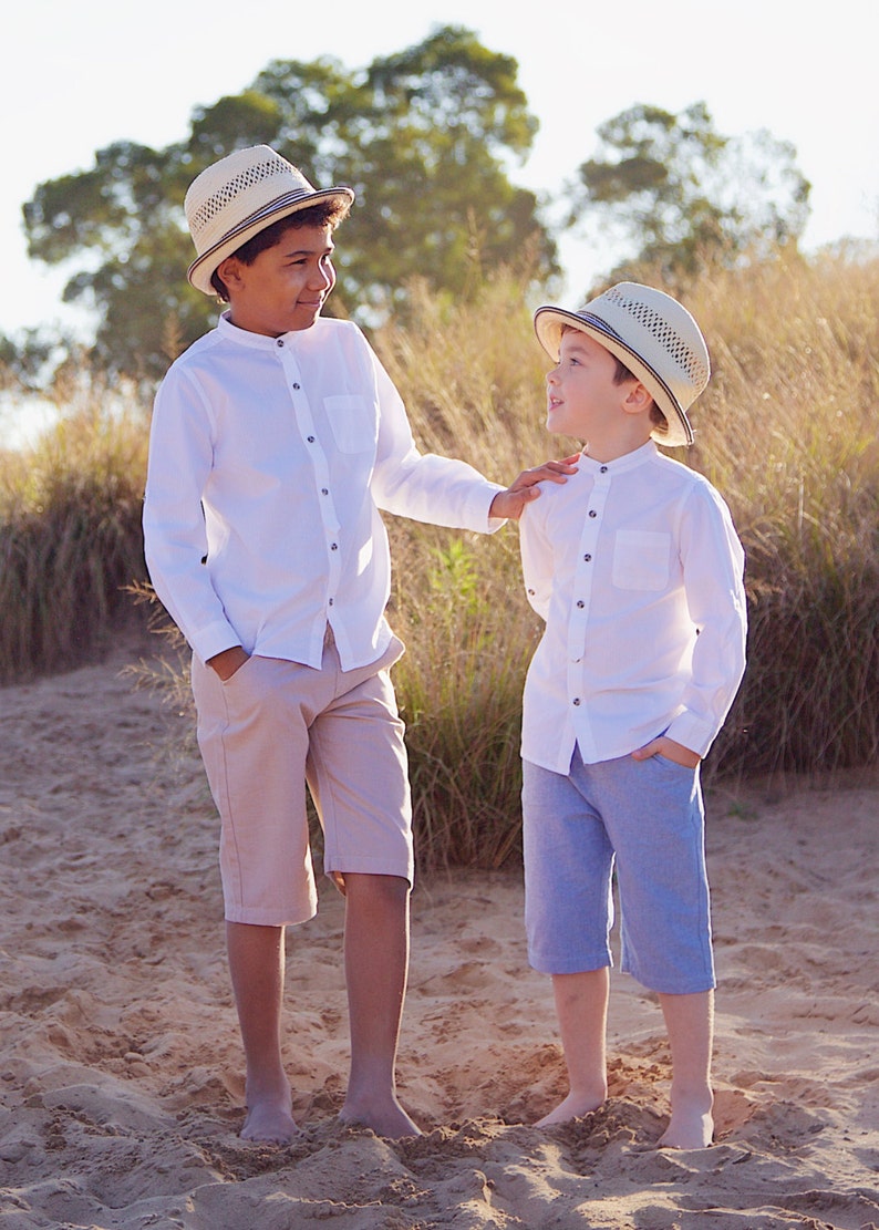 Beach Wedding Pageboy Looks Boys Bermuda Style Tailored Etsy