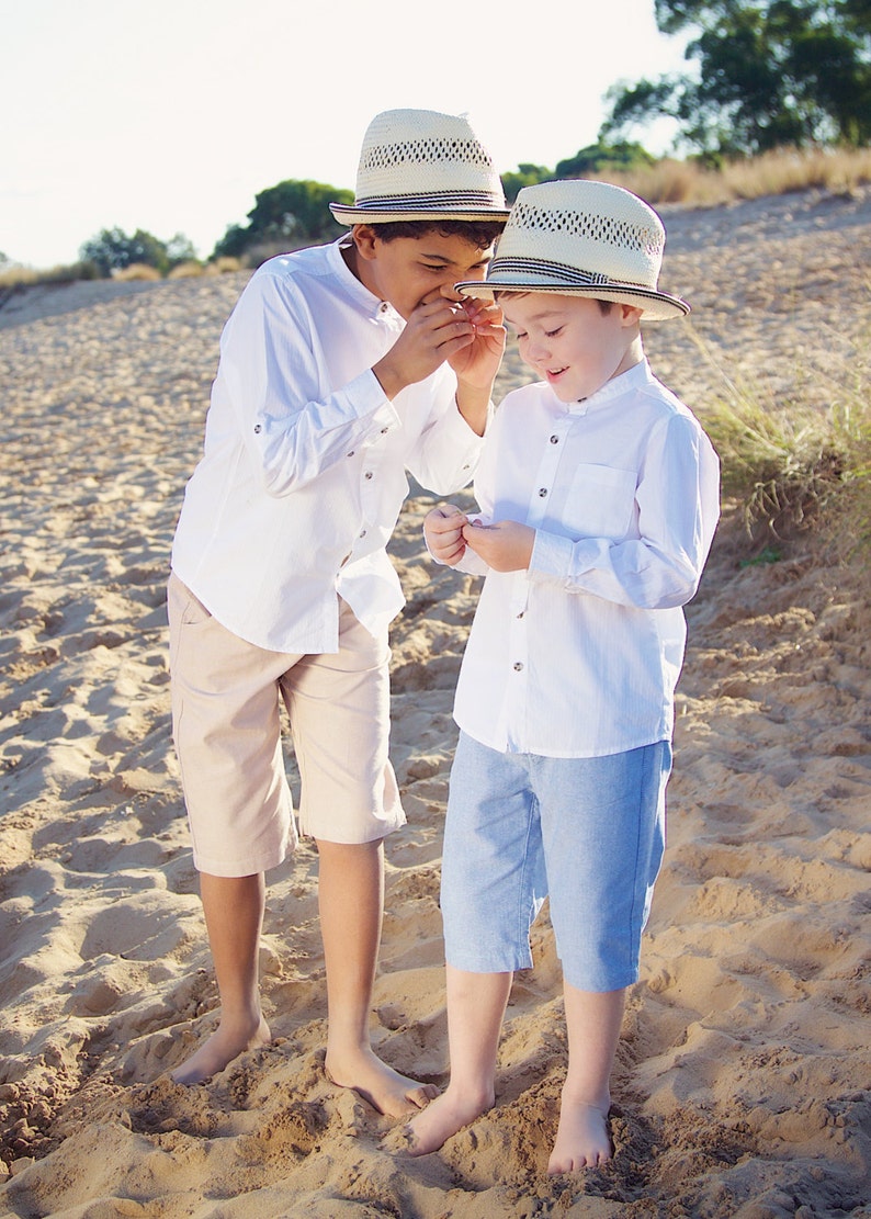 Beach Wedding Pageboy Looks Boys Bermuda Style Tailored Etsy