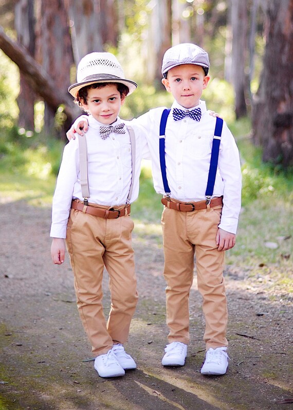 Vintage Style Pageboy Looks Boys Belted Chino Pants Etsy