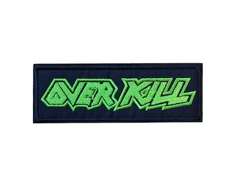 Overkill Iron-on Embroidered Patch - Thrash Metal Band Logo