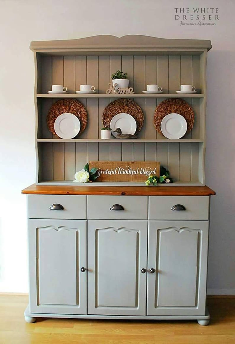 Now Sold Stunning Welsh Dresser Painted Dresser Kitchen Etsy