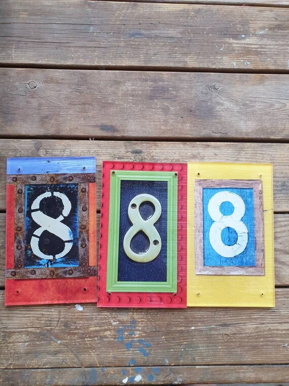 Door Numbers House Number Plaque Outdoor Name Sign Mailbox Etsy