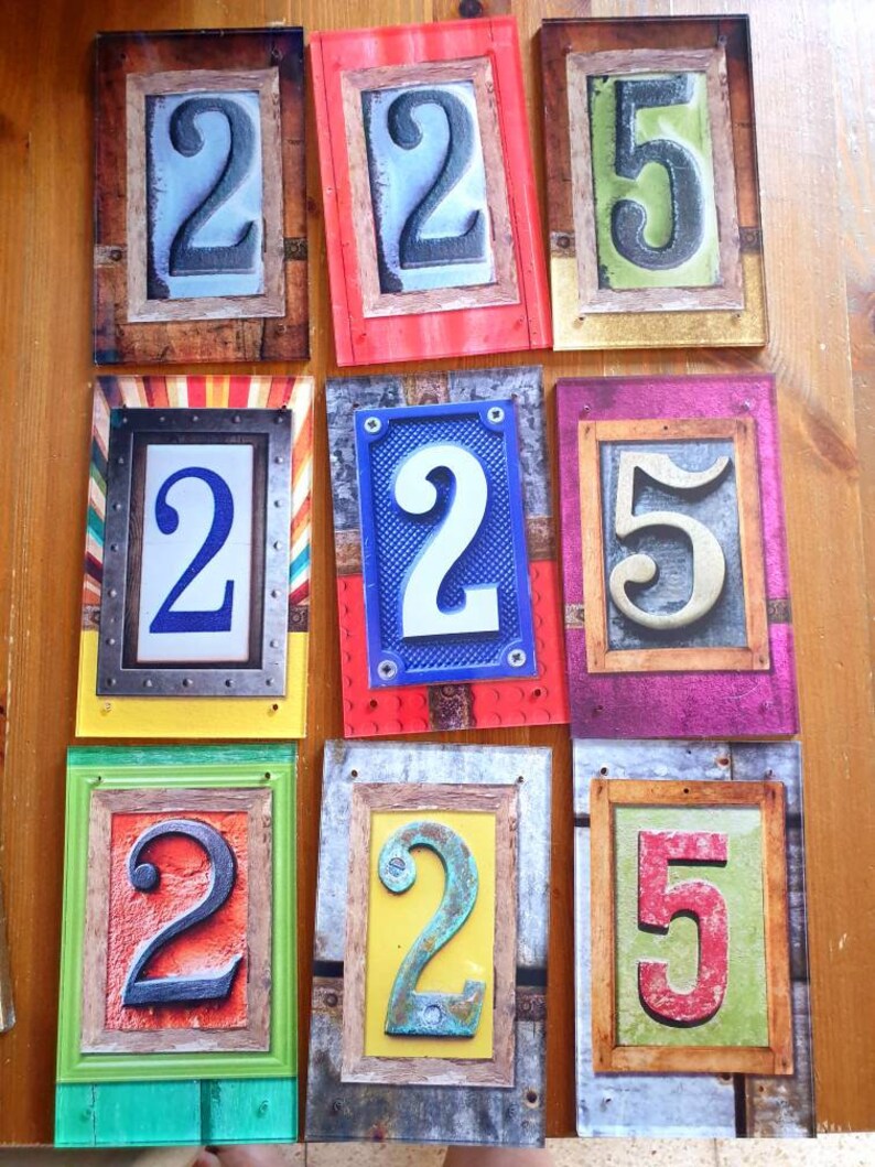 Decorative House Numbers Etsy