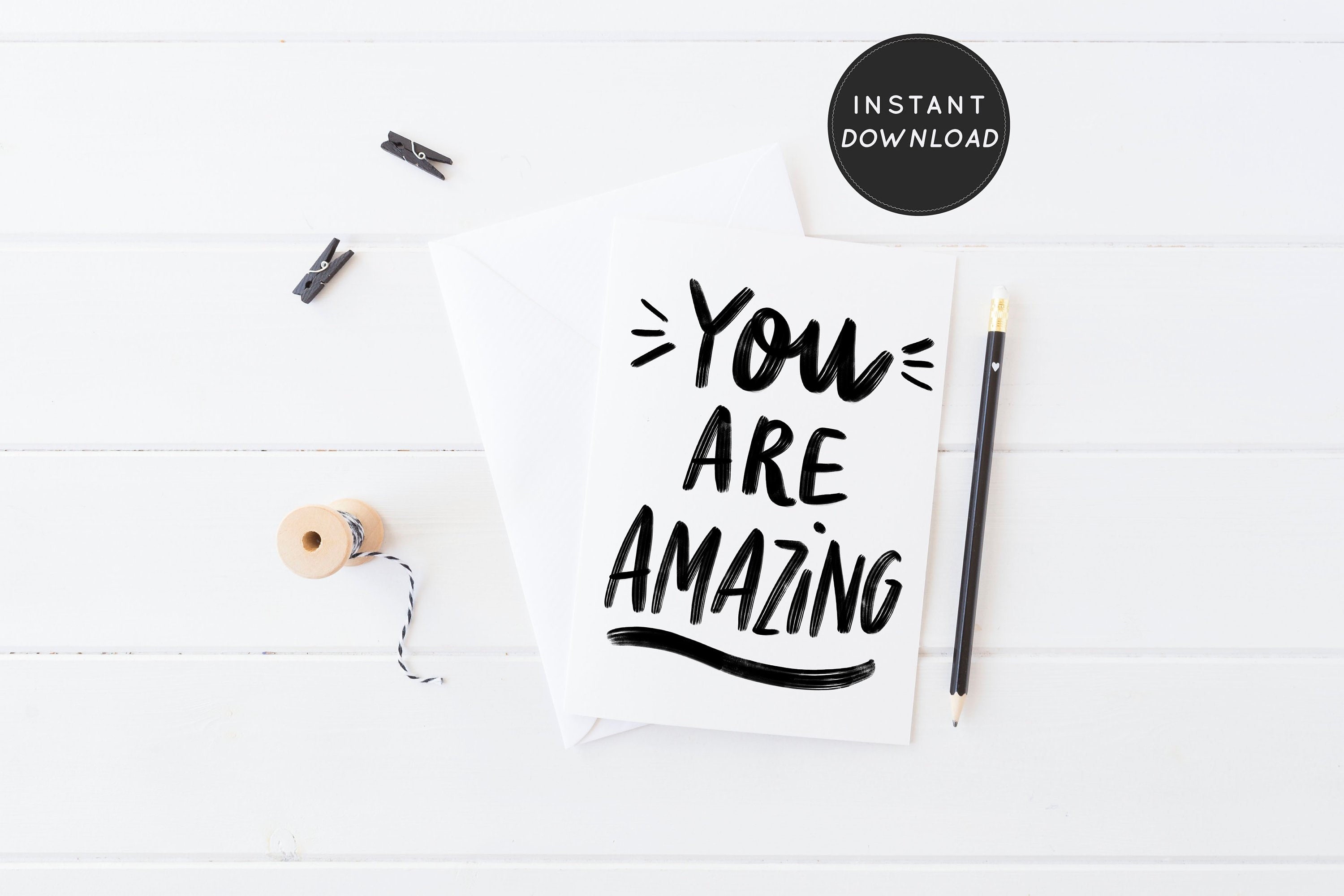 You Are Amazing Card Appreciation Friendship Printable | Etsy