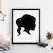 Custom Profile Silhouette Portrait, Digital File | Kid Portrait | Gifts for Mom Grandparent Gift | Custom Family Keepsake | Mothers Day Gift 