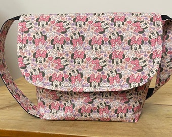 Bolso de mano de Minnie Mouse, bolso bandolera de los parques de Disney.