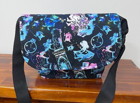 Alice in Wonderland Messenger Bag Laptop Bag Diaper Bag Overnight Bag. Etsy