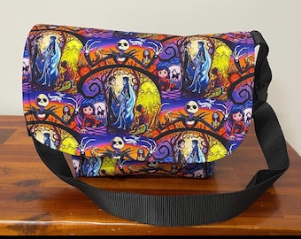 NBC crossbody bag, Jack Skellington messenger bag.