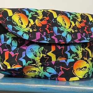 Bolsa mensageiro Tweety Bird, bolsa tiracolo minimalista.