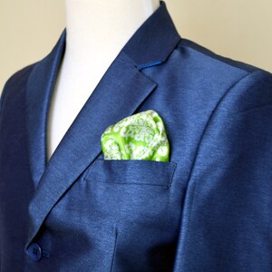 Green Damask Grumpy Square
