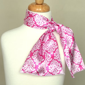 Pink Victorian Damask Roy Rogers Scarf