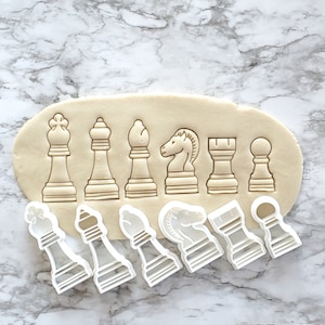 Chess Set Cookie Cutters - Etsy