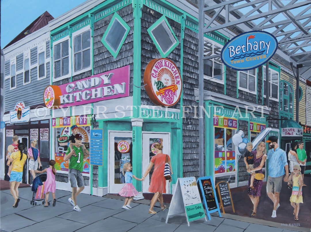 Original Painting Candy Kitchen Bethany Beach Etsy