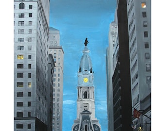 Philadelphia City Hall Print - UNFRAMED