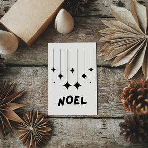 Cartão de Natal para impressão | Cartão de Natal minimalista | Cartão de felicitações em branco | Download digital | Cartão de Natal simples e moderno para impressão
