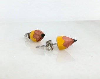 Pencil Stud Earrings