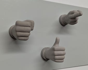 Little Brutal Magnetic Hand Gesture Hooks