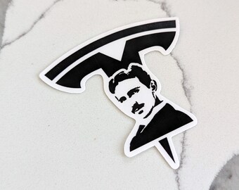 Tesla + Tesla Sticker
