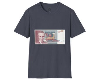 JU T-Shirt Nikola Tesla Banknote