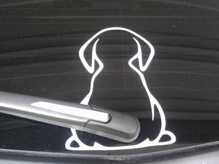 Dog Wagging Tail Rear Window Decal - Etsy